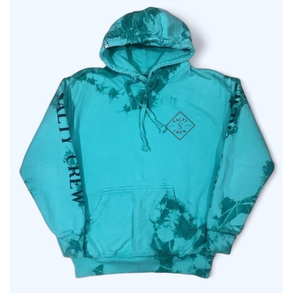 Salty Crew‎ TIE-DYE Hoody Women's Sweatshirt GREEN SMALL